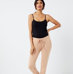 Pea in the pod maternity Under Belly French Terry Maternity Jogger Pant - Camel